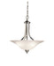 Dover Pendant/Semi Flush 3-Light in Brushed Nickel