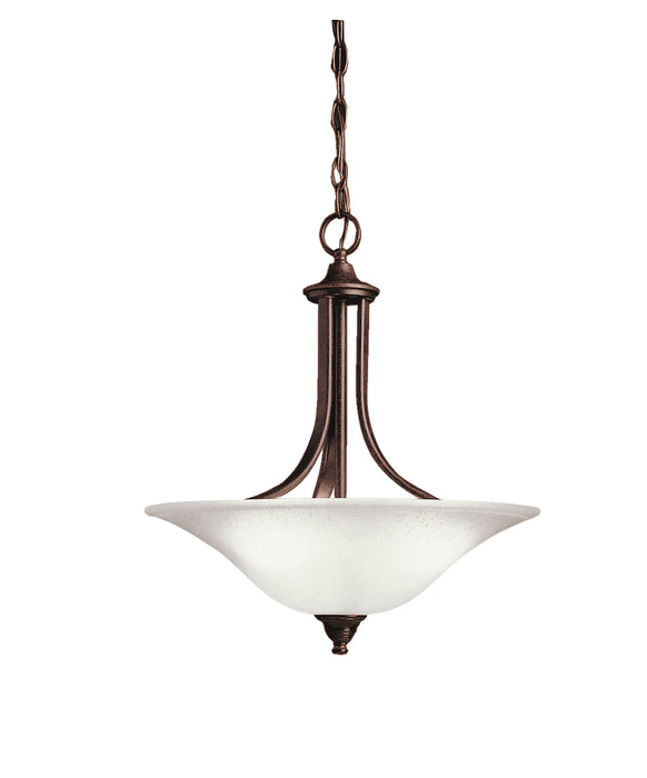 Dover Pendant/Semi Flush 3-Light in Tannery Bronze