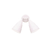 2-Light PAR38 Outdoor Flood Wall Sconce in White