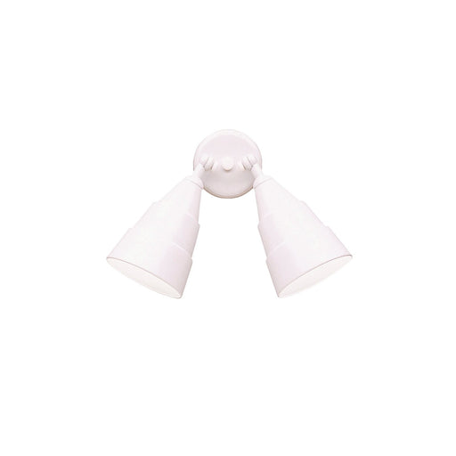 2-Light PAR38 Outdoor Flood Wall Sconce in White