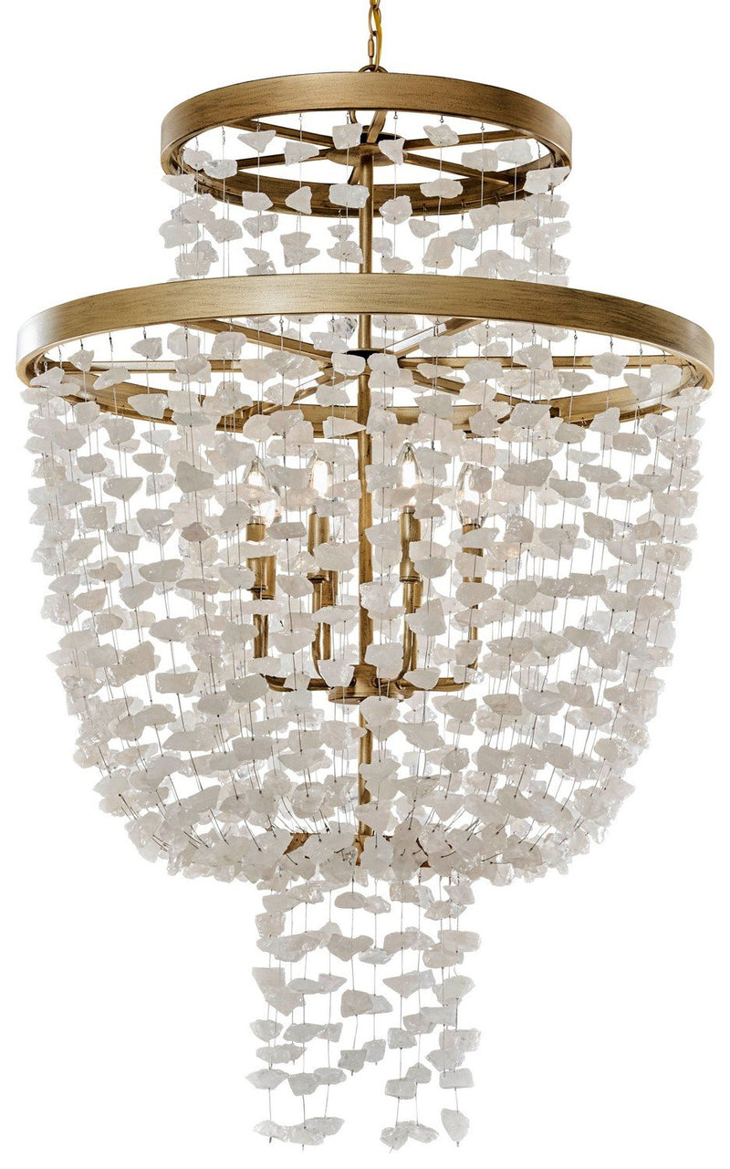 Stonybrook by Robin Baron 8-Light Chandelier in Harvest Gold