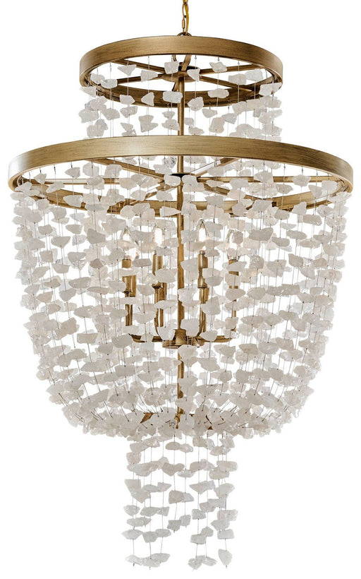Stonybrook by Robin Baron 8-Light Chandelier in Harvest Gold
