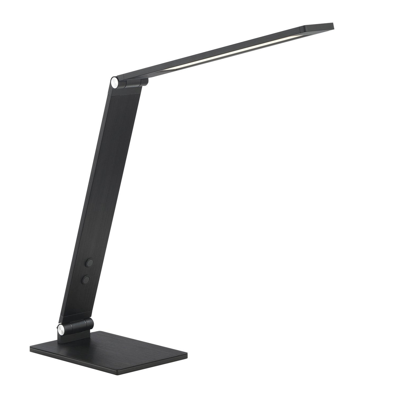 George Kovacs 13.5" LED Boom Arm Desk Lamp in Anodized Brushed Coal