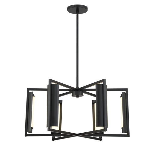 Trizay LED Chandelier in Coal Black