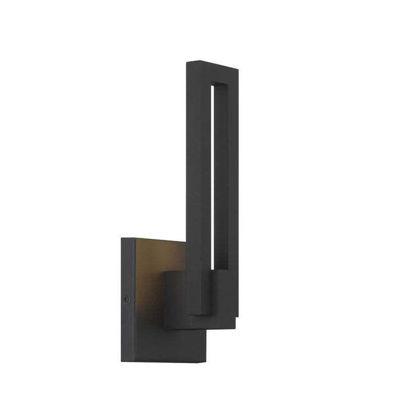 Music 12" Outdoor Wall Sconce in Sand Coal Black