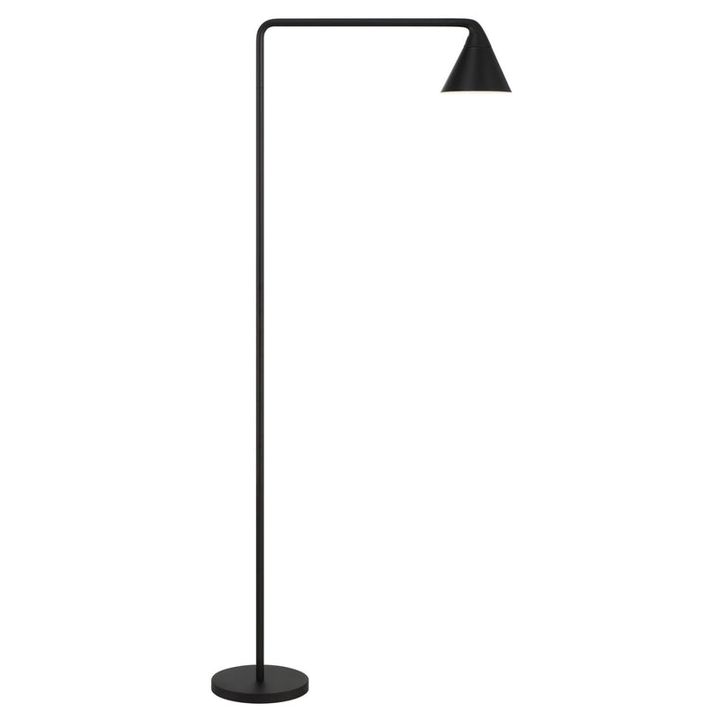 George Kovacs 53" LED Boom Arm Floor Lamp in Coal Black
