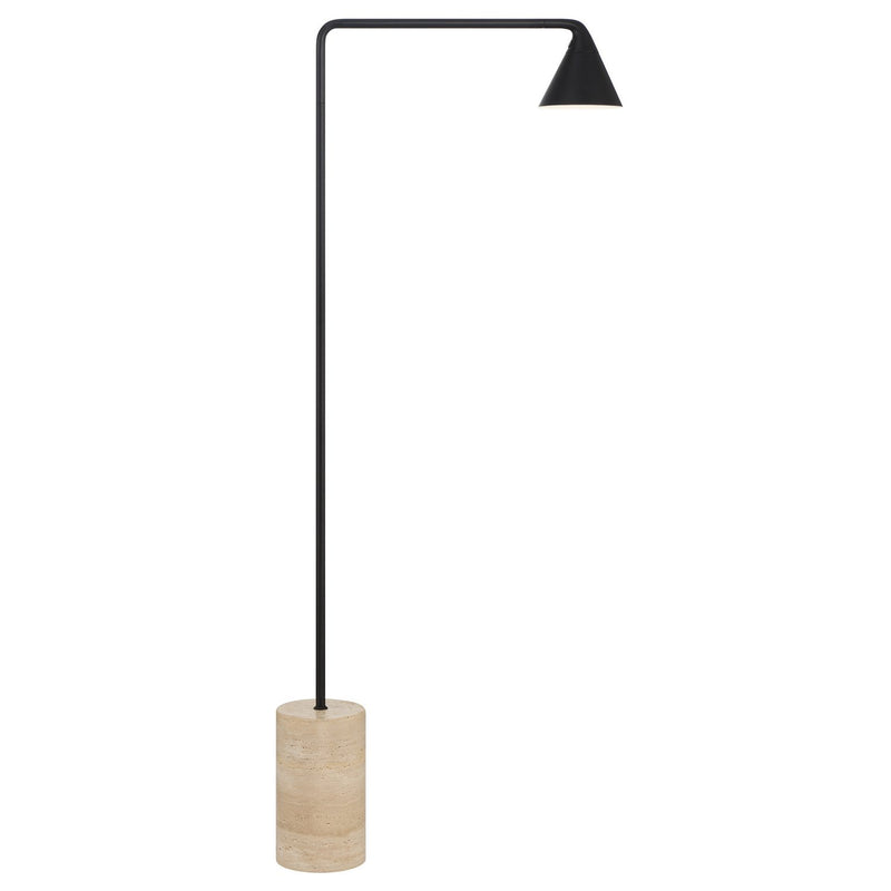 George Kovacs 54.5" LED Reading Floor Lamp in Coal Black