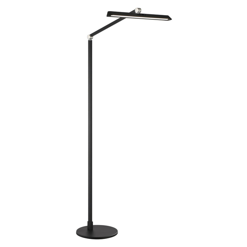 George Kovacs 52" LED Boom Arm Floor Lamp in Coal Black