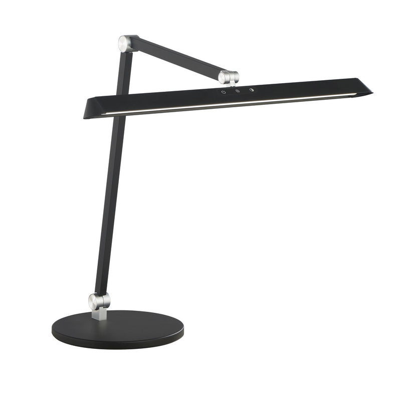 George Kovacs 17" LED Piano Desk Lamp in Coal Black