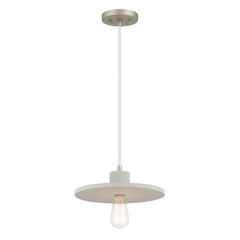 Sima Bowl Pendant in Burnished Nickel