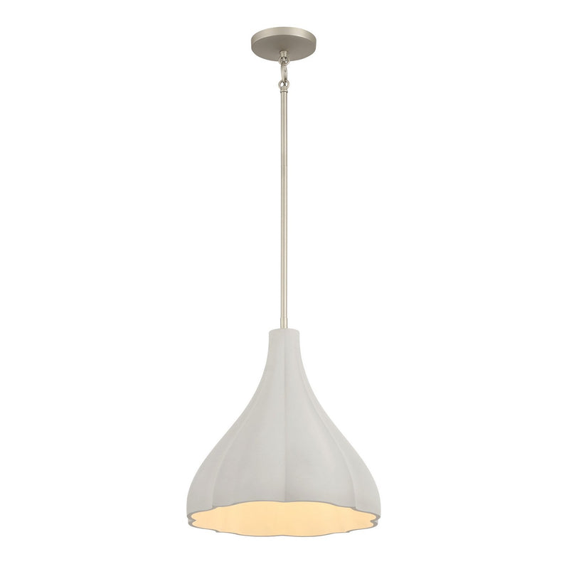 Sima 14" Bell Pendant in Burnished Nickel