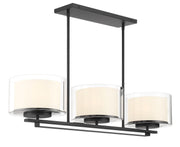 Parsons Studio 3-Light Linear Chandelier in Sand Coal