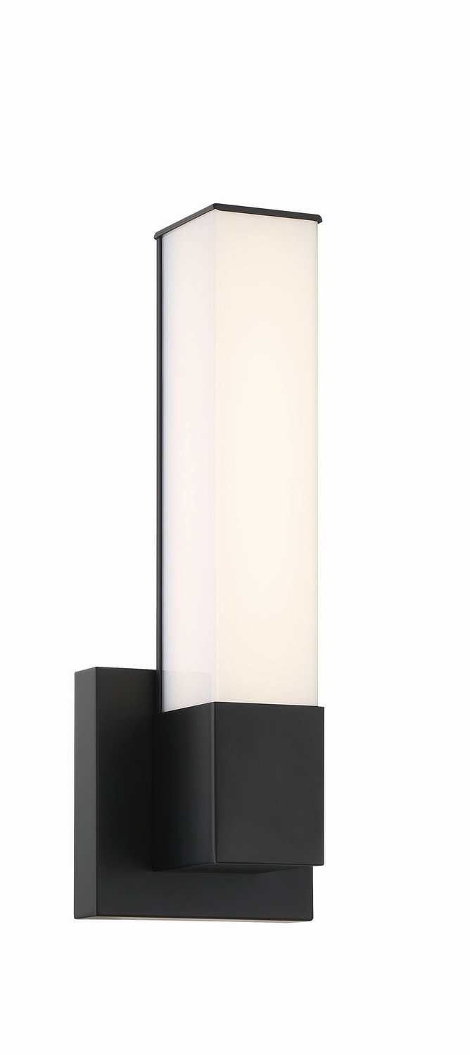 Vantage Rectangular LED Bath Sconce in Coal