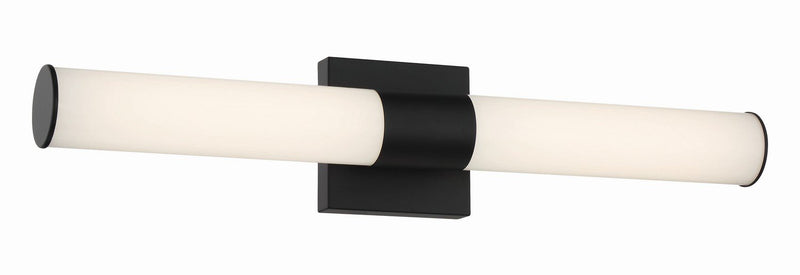 Vantage 24" Cylinder LED Bath Vanity Light in Coal