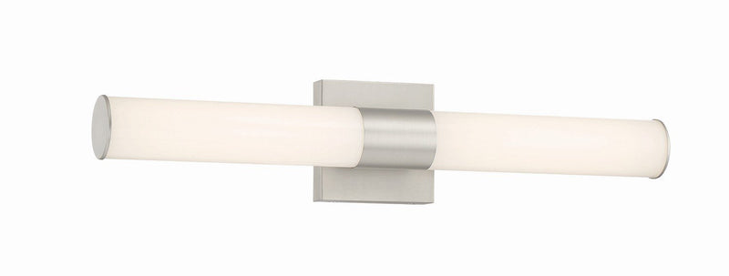 Vantage 24" Cylinder LED Bath Vanity Light in Brushed Nickel