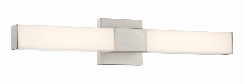 Vantage 24" Rectangular LED Bath Vanity Light in Brushed Nickel