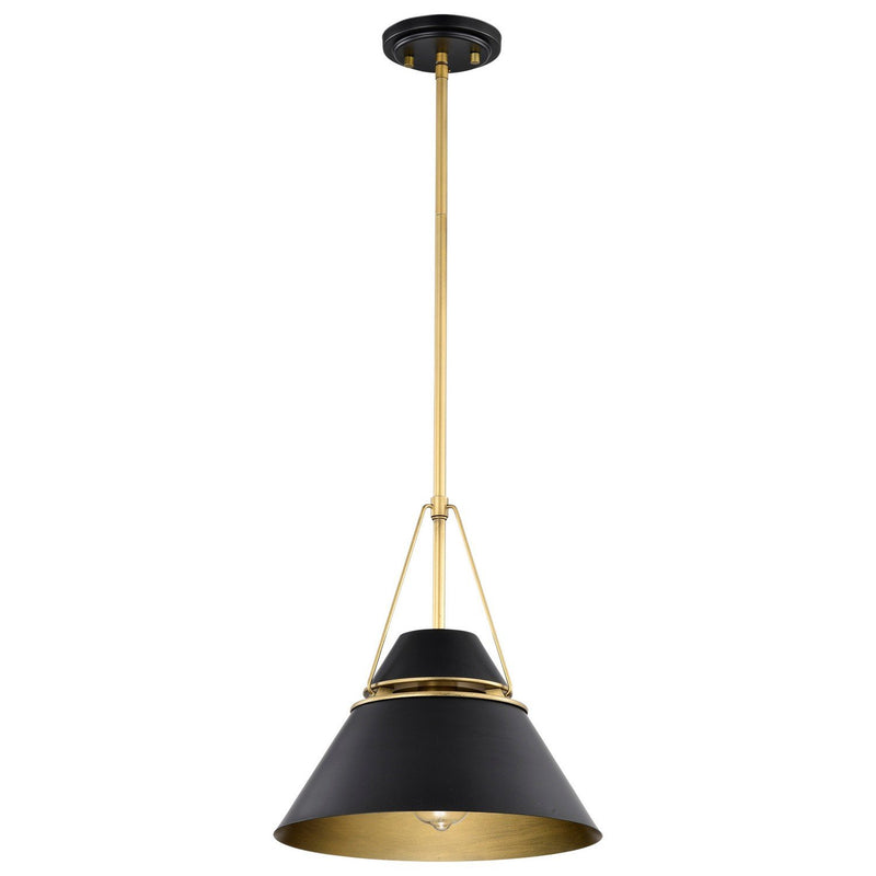 Adina 12.75" Pendant in Matte Black