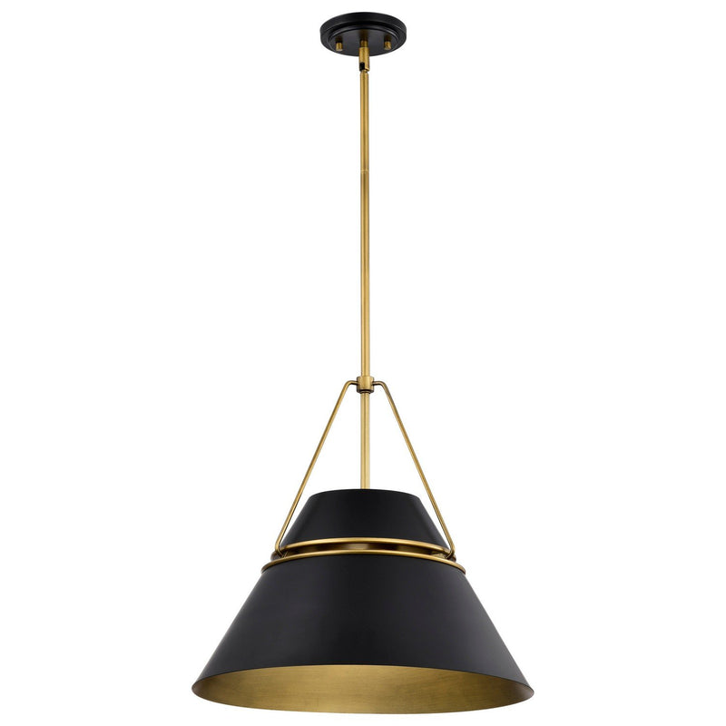 Adina 3-Light Pendant in Matte Black