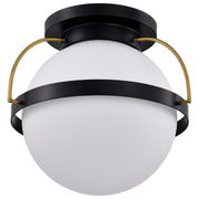 Lakeshore 18" Flush Mount in Matte Black