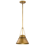 Adina 10" Mini Pendant in Natural Brass