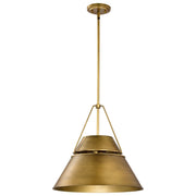 Adina 3-Light Pendant in Natural Brass