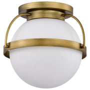 Lakeshore 13" Flush Mount in Natural Brass