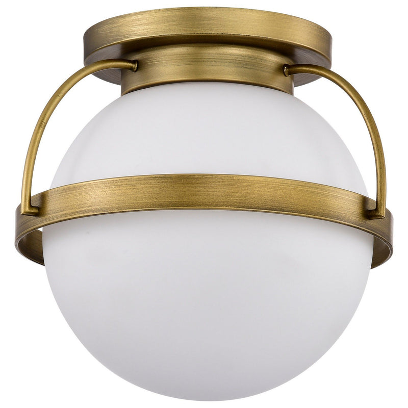 Lakeshore 13" Flush Mount in Natural Brass