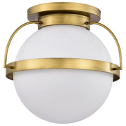Lakeshore 18" Flush Mount in Natural Brass