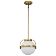 Lakeshore 10" Pendant in Natural Brass