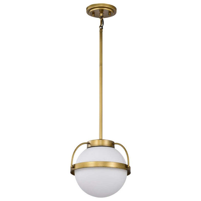 Lakeshore 10" Pendant in Natural Brass