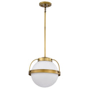 Lakeshore 13" Pendant in Natural Brass