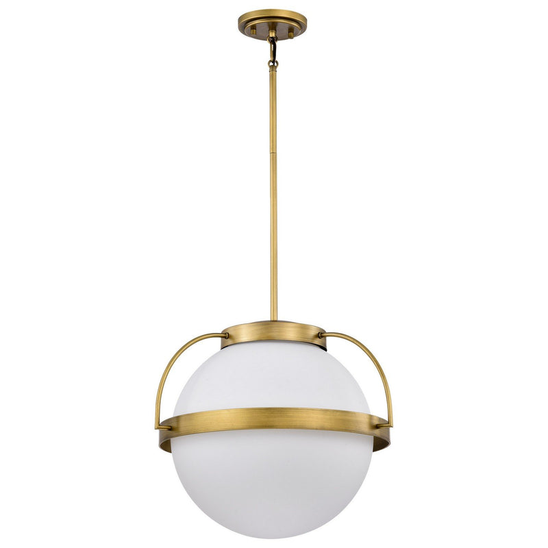 Lakeshore 18" Pendant in Natural Brass