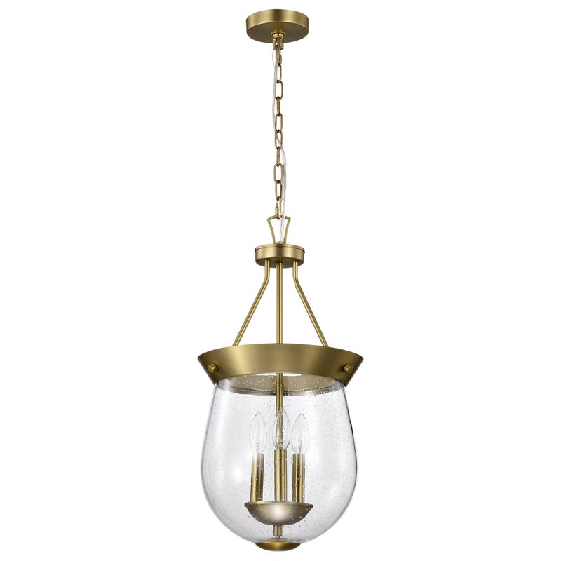 Boliver Small 3-Light Pendant in Vintage Brass