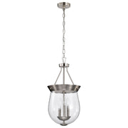 Boliver Small 3-Light Pendant in Brushed Nickel