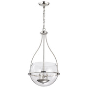 Amado 3-Light Pendant in Polished Nickel