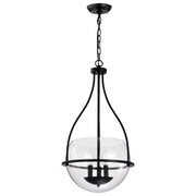 Amado 3-Light Pendant in Matte Black