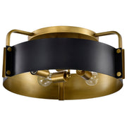 Altos 4-Light Semi-Flush Mount in Matte Black