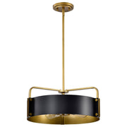 Altos 4-Light Pendant in Matte Black