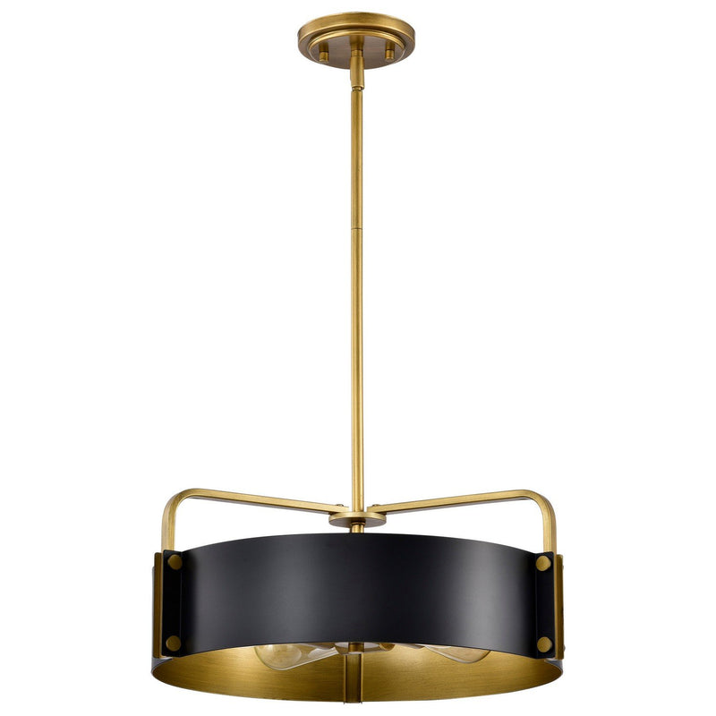 Altos 4-Light Pendant in Matte Black