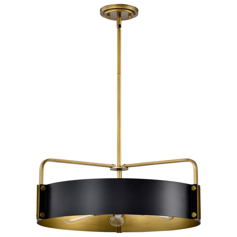 Altos 5-Light Pendant in Matte Black