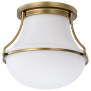 Valdora 10" Flush Mount in Natural Brass
