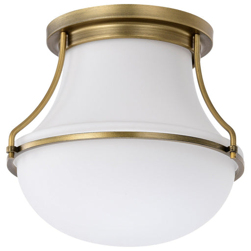 Valdora 10" Flush Mount in Natural Brass