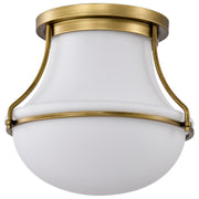 Valdora 14" Flush Mount in Natural Brass