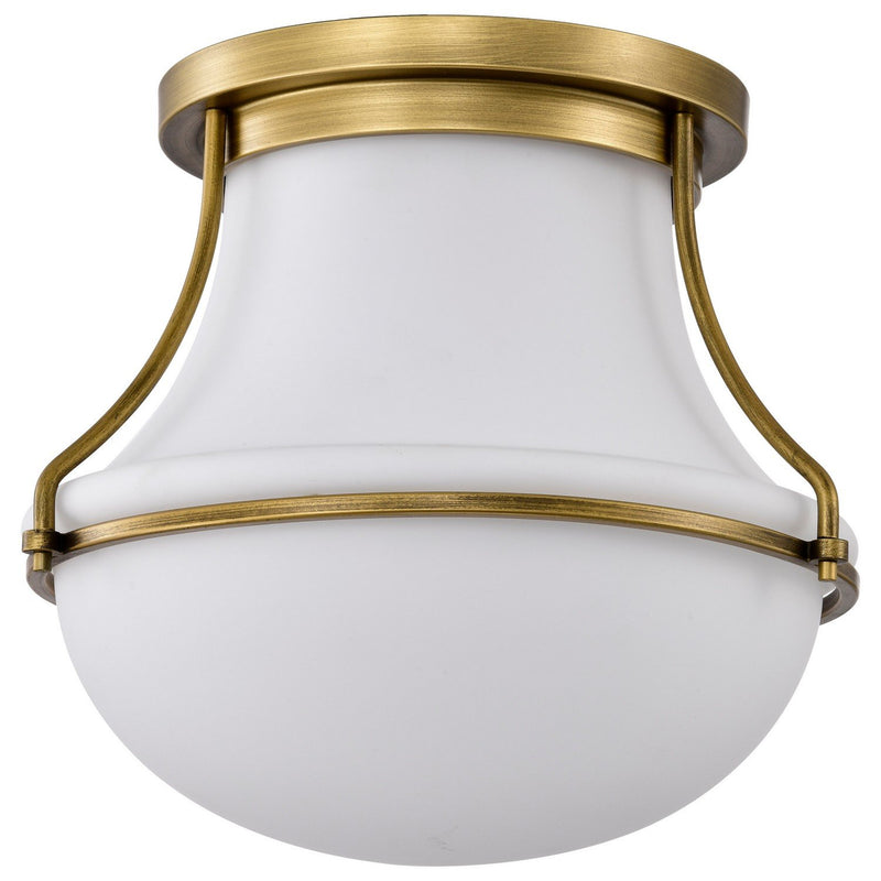 Valdora 14" Flush Mount in Natural Brass