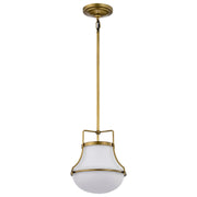 Valdora 10" Pendant in Natural Brass