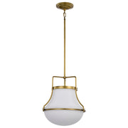 Valdora 14" Pendant in Natural Brass