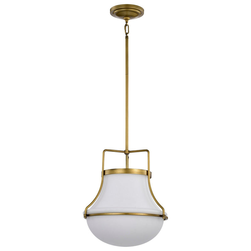 Valdora 14" Pendant in Natural Brass