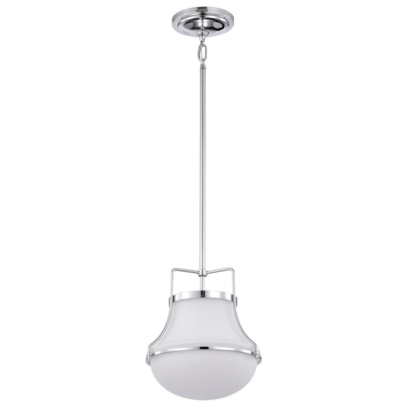 Valdora 10" Pendant in Polished Nickel