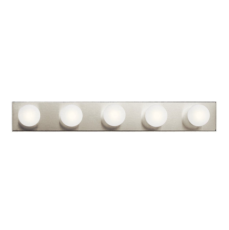 5-Light 30" Linear Bath Vanity Light in Brushed Nickel