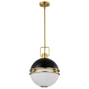 Everton 2-Light Pendant in Matte Black